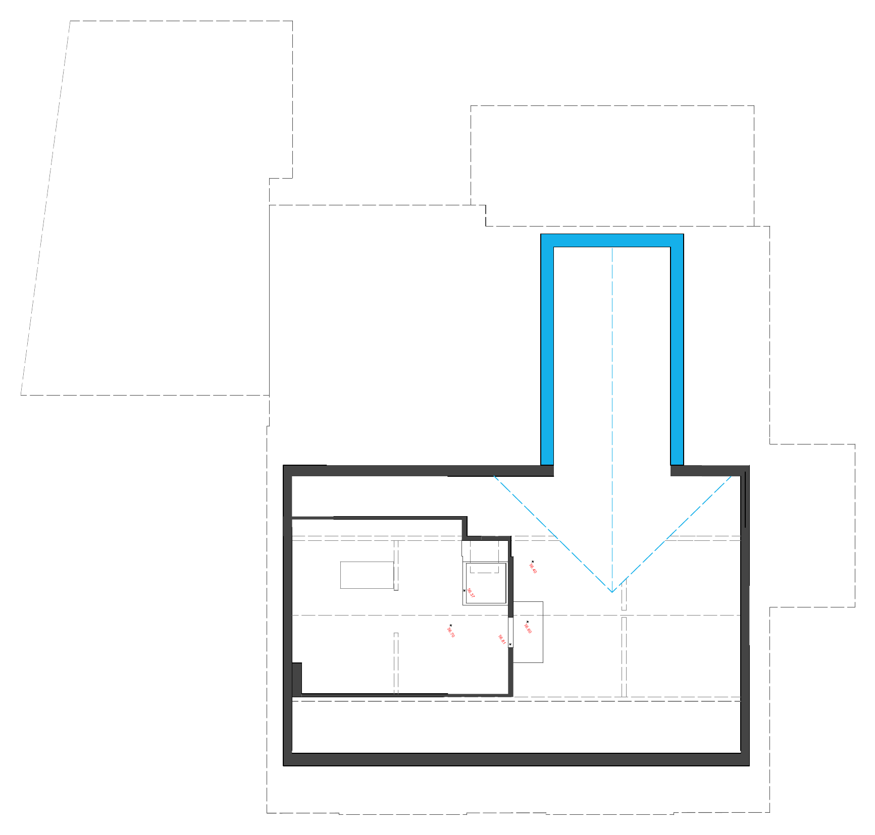 Proposed second floor attic plan.